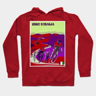 GIRO D ITALIA Bicycle Racing Abstract Advertising Print Hoodie